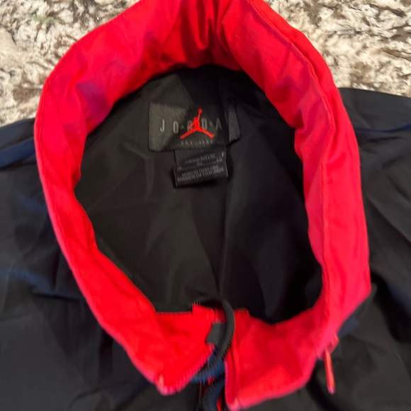 XL Nike Michael Jordan Full Zip Jacket Men's Hoodie Hooded Winter Retro Black - Picture 5 of 16